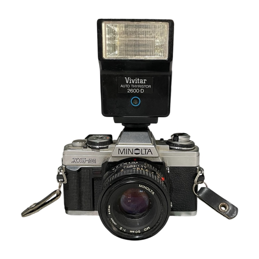 MINOLTA 1989 XG-M Manual Focus 35MM SLR Film Camera & Manual Focus Zoom Lens